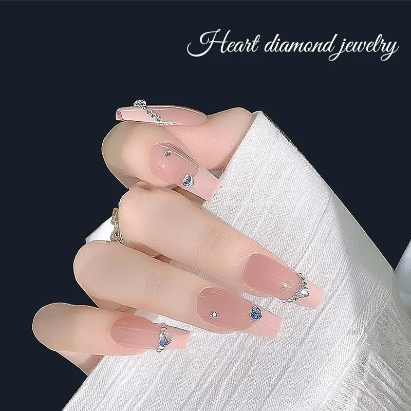 50-300PCS Mini Love Heart Diamond Nail Decoration Super Sparkling Flat Bottom Diamond Colorful Small Peach Heart Explosion Spark