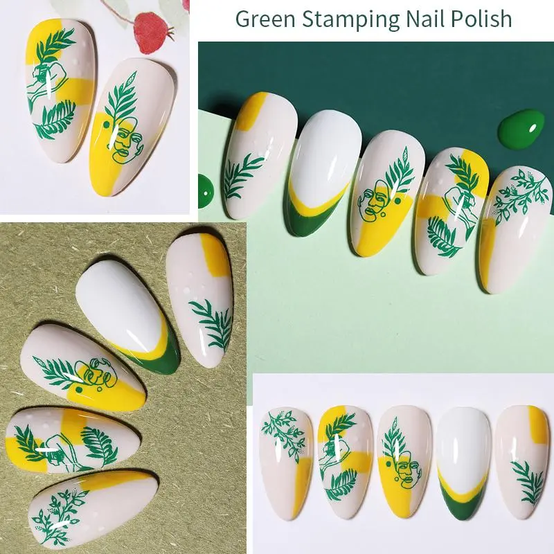 BORN PRETTY 10ml 25 Colors Nail Stamping Polish Nail Art Varnish with Peel Off Nail Latex Black White Colorful Stamp Polish