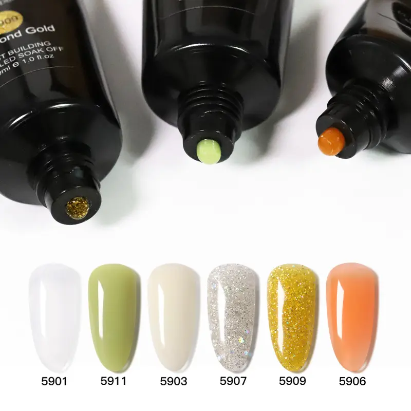 poligel 30ml  uv gel nail polish led 12 colors coat Acrylic Extension prolong Fast Builder Soak off nails polish