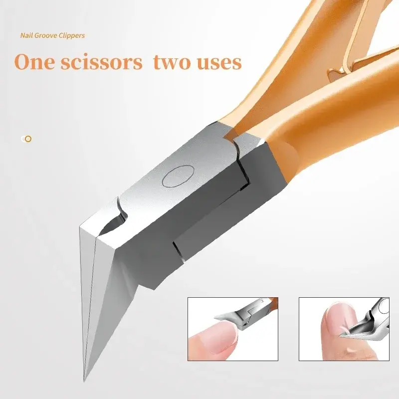 Stainless Steel Cuticle Nipper Needle Nose Pliers Nail Clipper for Dead Skin Ingrown Nail Groove Manicure Tool Nail Tip Clipper