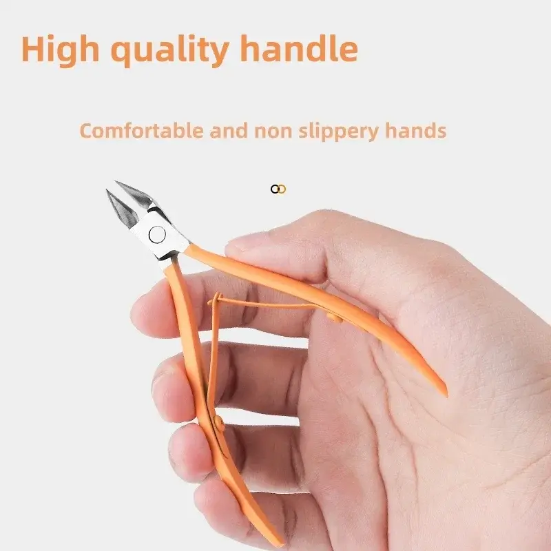 Stainless Steel Cuticle Nipper Needle Nose Pliers Nail Clipper for Dead Skin Ingrown Nail Groove Manicure Tool Nail Tip Clipper