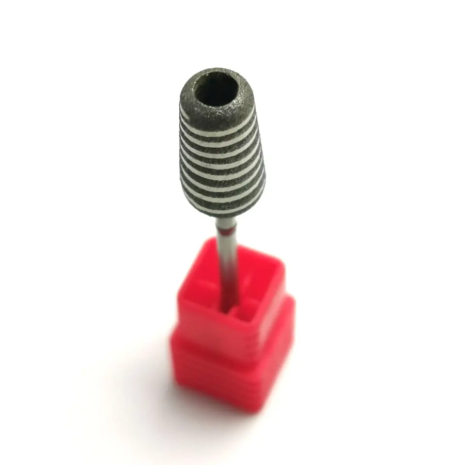 HYTOOS Tornado Diamond Pedicure Drill Bit 3/32" Cutters for Pedicure Salon Foot Care Remove Callus Tools Nails Accessories