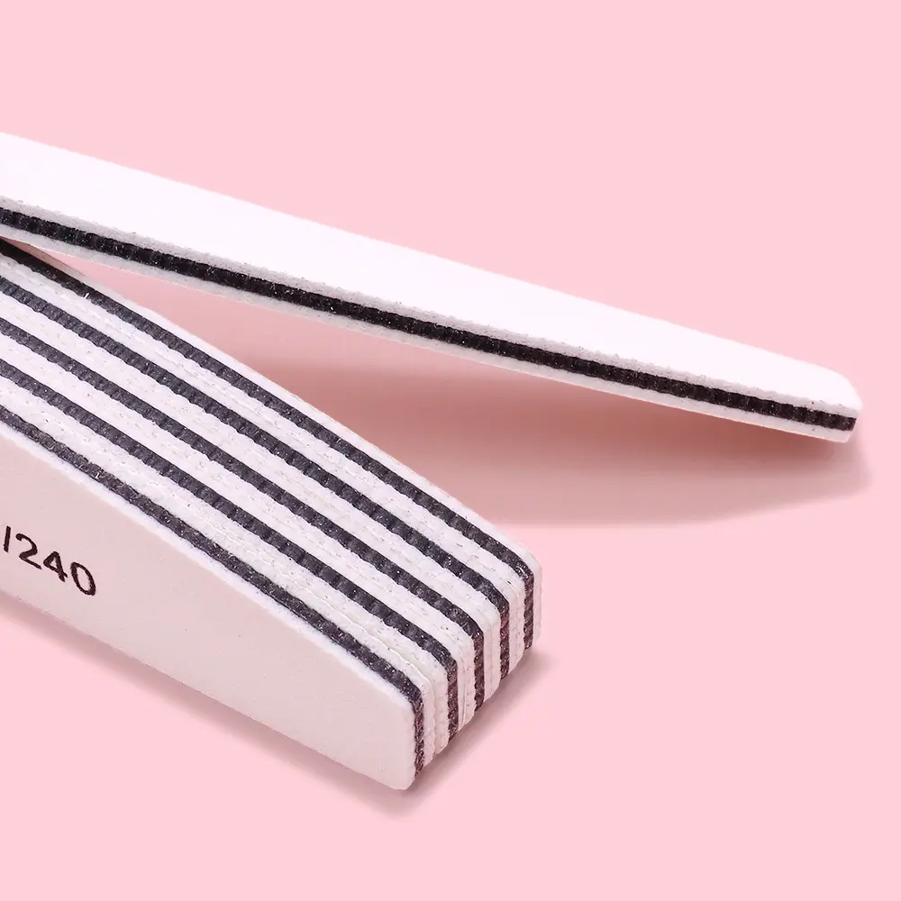 5/10/25/50pcs Nail Files 240/240 Grit Polishing Grinding Manicure Pedicure At Home Nail Buffers for DIY EVA Buffer for Salon