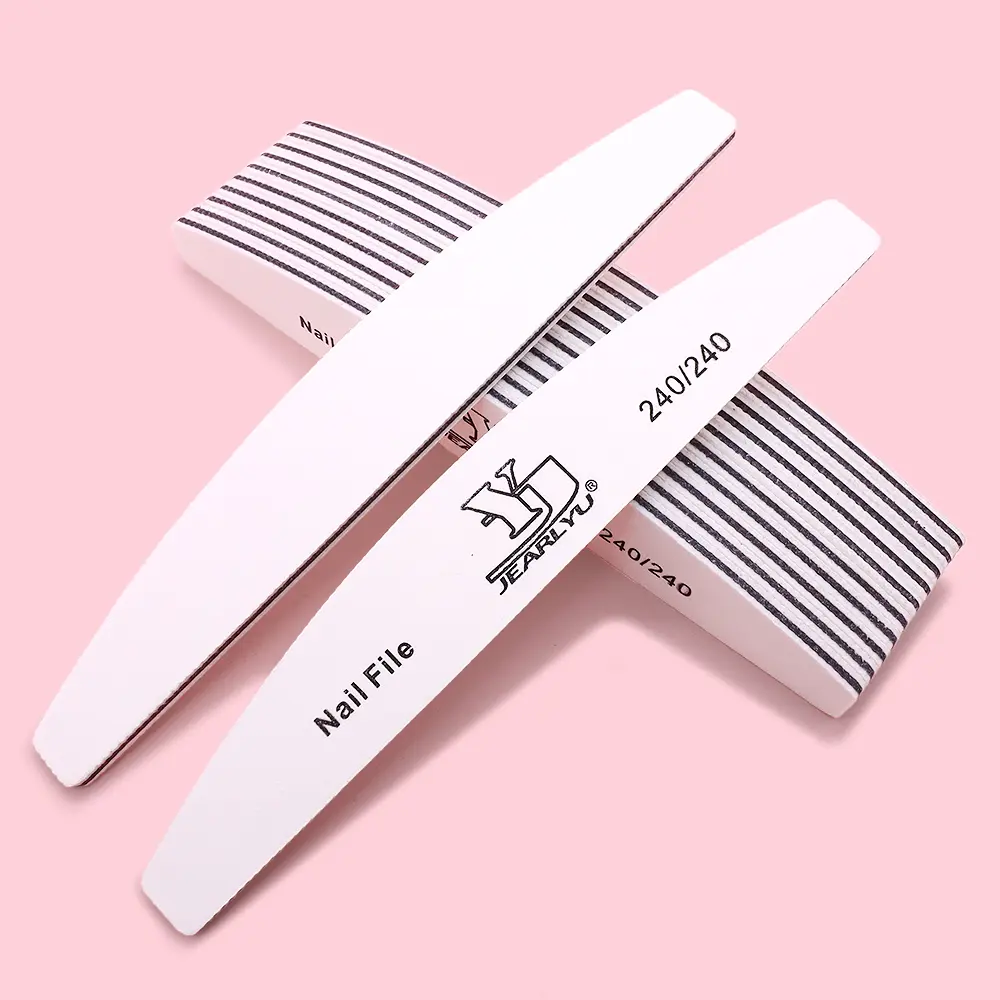 5/10/25/50pcs Nail Files 240/240 Grit Polishing Grinding Manicure Pedicure At Home Nail Buffers for DIY EVA Buffer for Salon