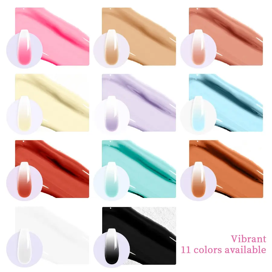 RS NAIL 5g Solid Gel Nail Polish Gradient Effect 11 Colors Nail Art Painting Gel Soak Off LED UV Varnish Nail Salon DIY Manicure