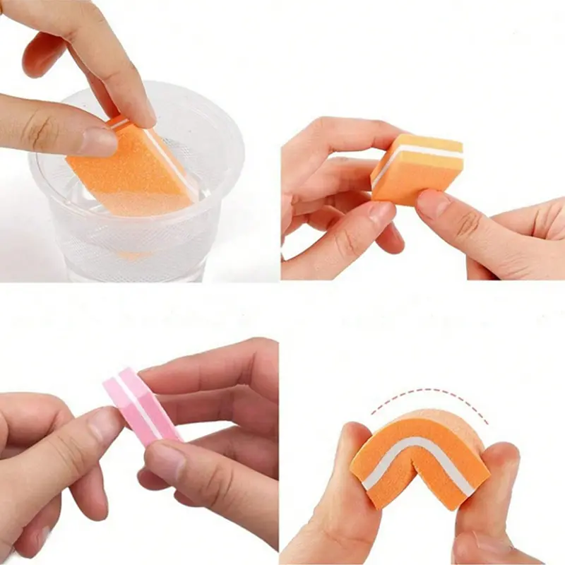 50Pcs Professional Mini Nails Art buffer File 100/180 Sandpaper Manicure Tips Care File Sanding Polishing Accessories Tools