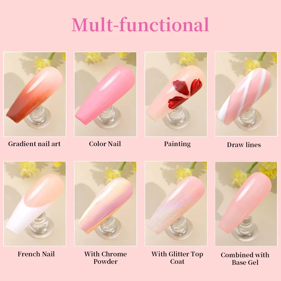 RS NAIL 5g Solid Gel Nail Polish Gradient Effect 11 Colors Nail Art Painting Gel Soak Off LED UV Varnish Nail Salon DIY Manicure