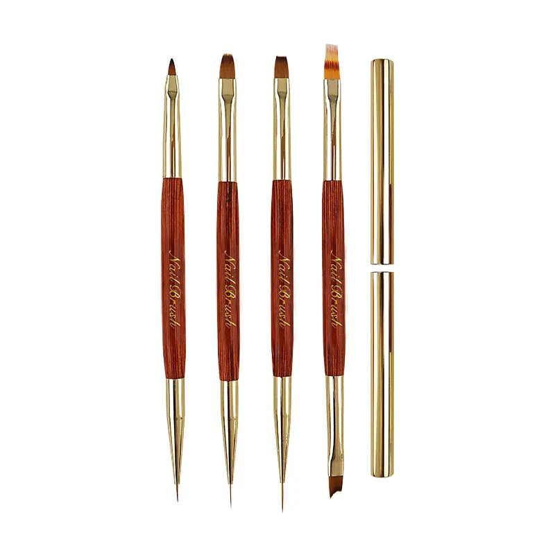Dual-ended Nail Brush Acrylic Nail Art Brushes Gel Nail Polish Flower  Liner Painting Drawing Manicure Tools  Brushes Nail