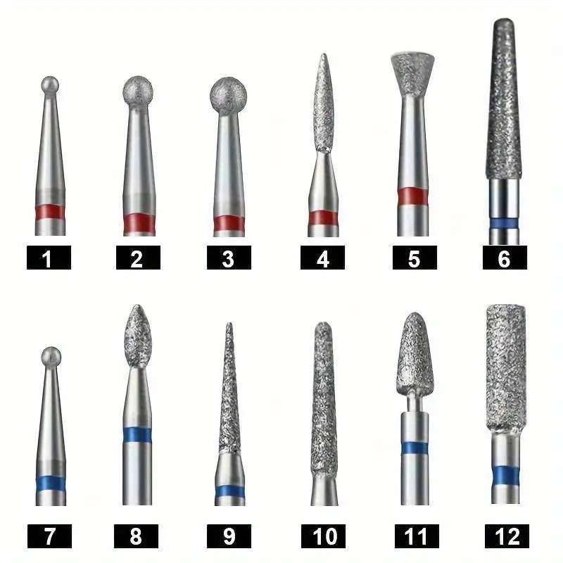 Diamond Milling Cutter Nail Drill Bits Set For Manicure Accessory Pedicure Eletric Machine Nail Bit Burr Tools