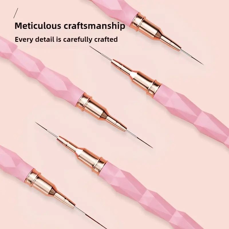 5PCS Liner Brush Set Acrylic Nail Art Brush Elongated Lines Striping Drawing Uv Gel Painting Professional Manicure Brushes Tool