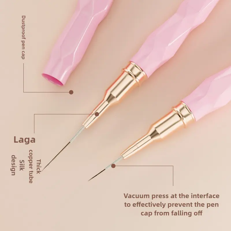 5PCS Liner Brush Set Acrylic Nail Art Brush Elongated Lines Striping Drawing Uv Gel Painting Professional Manicure Brushes Tool