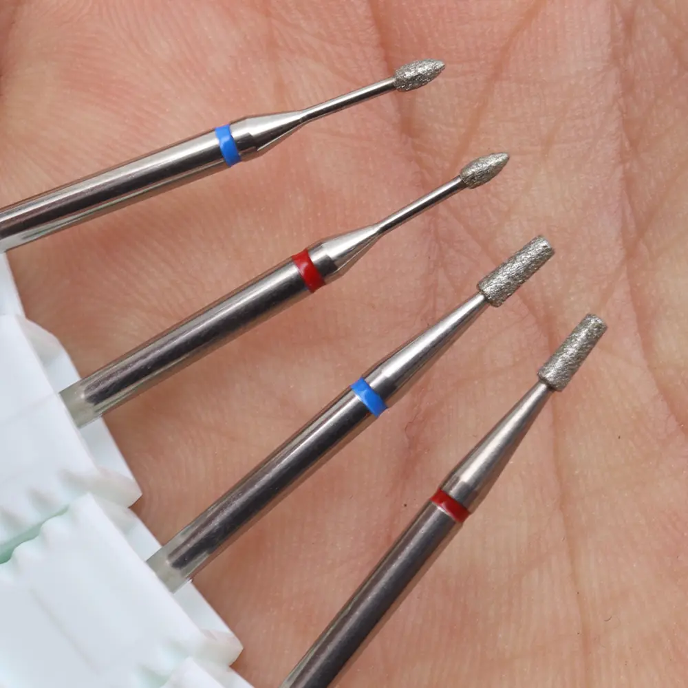1Pcs Tungsten Steel Diamond Drill Bits Set, 2.35mm Fine & Medium Grinding Heads, Unscented, for Acrylic & Gel Nails, Ideal for M