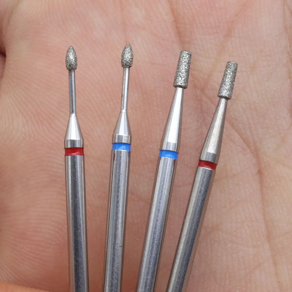 1Pcs Tungsten Steel Diamond Drill Bits Set, 2.35mm Fine & Medium Grinding Heads, Unscented, for Acrylic & Gel Nails, Ideal for M