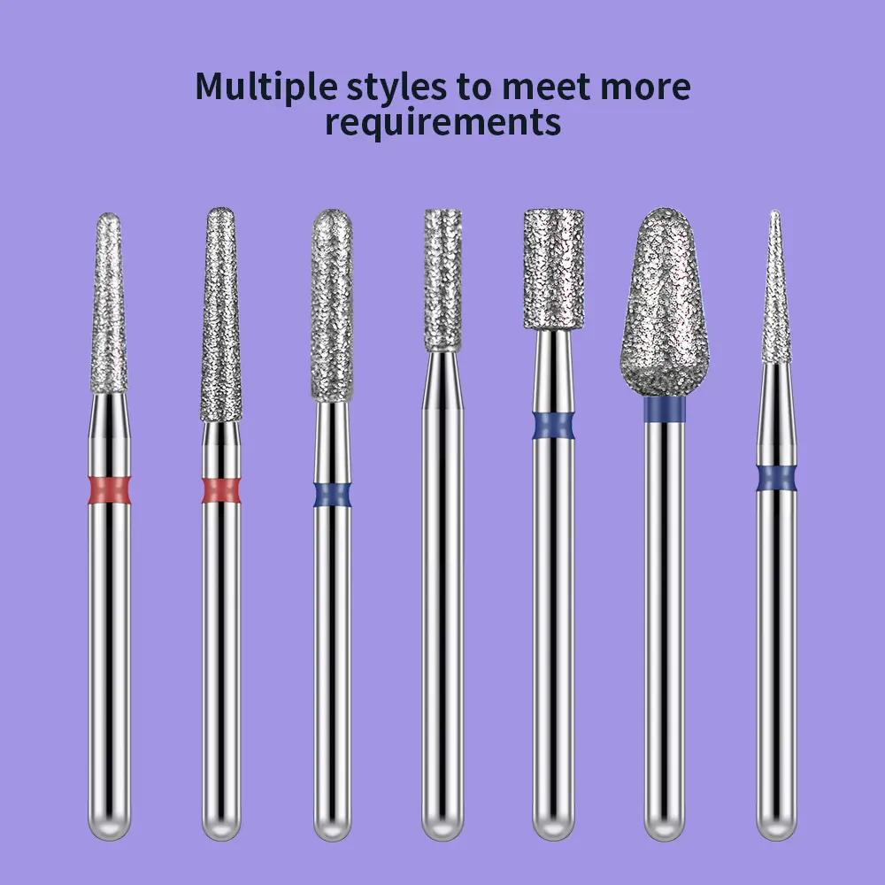 Diamond Nail Drill Bit Mill Cutter All For Manicure Machine Bit Tools Accessories Cuticle Clean For Removing Nail Gel