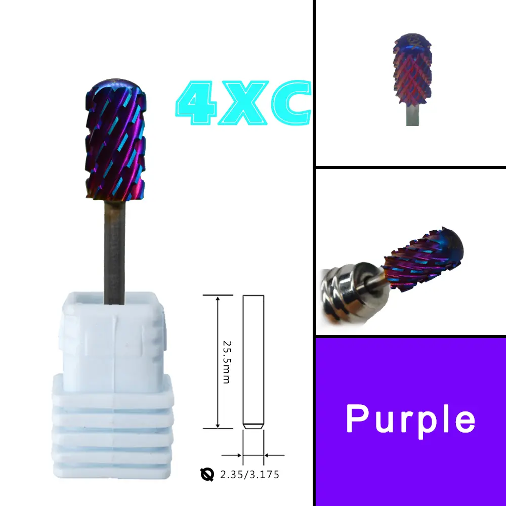 Right Hand  6.6 Large Round Top Blue Blade Carbide Strongest Barrel Nail Drill Bit and Best remover for Powder
