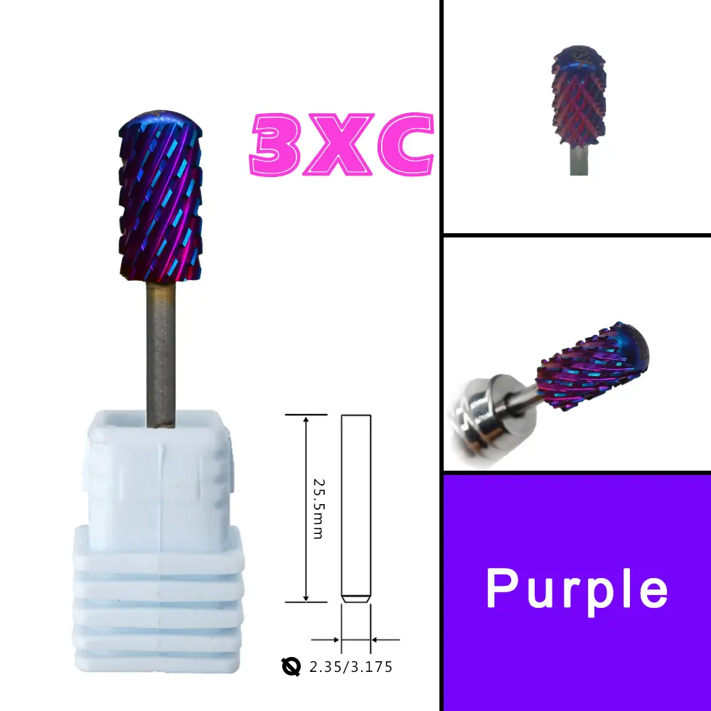 Right Hand  6.6 Large Round Top Blue Blade Carbide Strongest Barrel Nail Drill Bit and Best remover for Powder