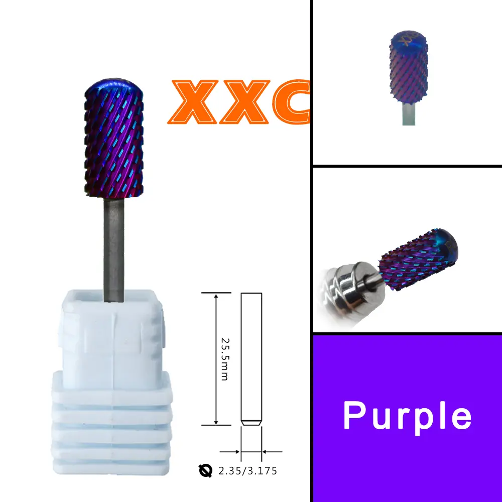 Right Hand  6.6 Large Round Top Blue Blade Carbide Strongest Barrel Nail Drill Bit and Best remover for Powder