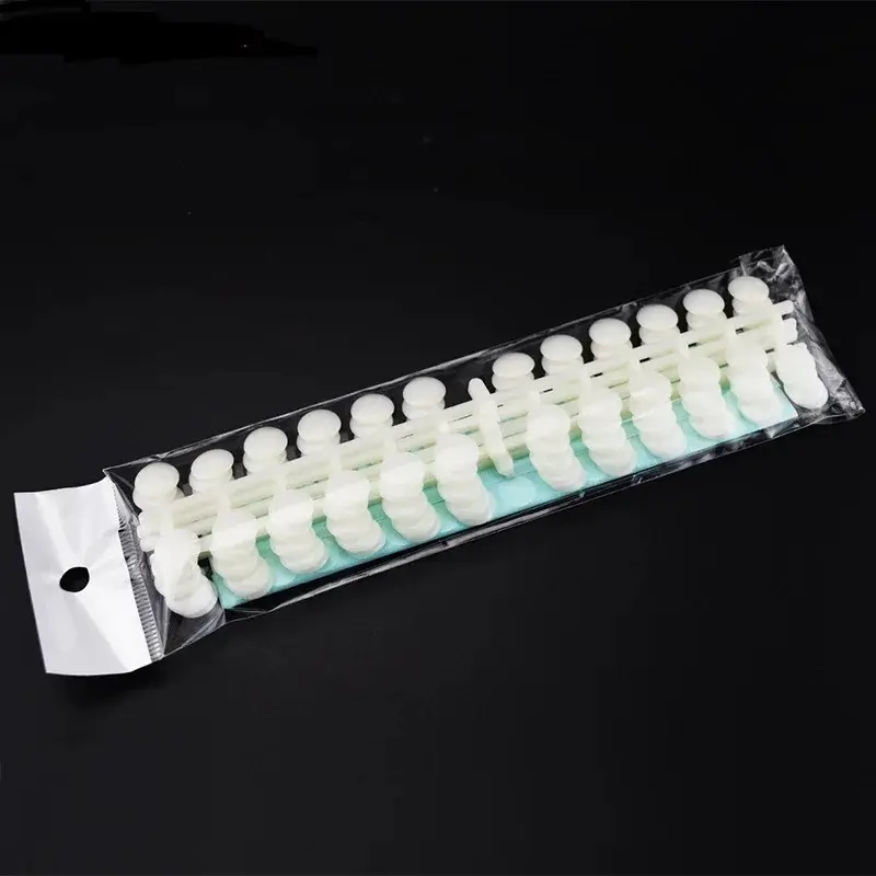 240 Pcs Round False Nail Display Tips Fake Nail Color Chart Nail Swatch Sticks with Adhesive Sticker