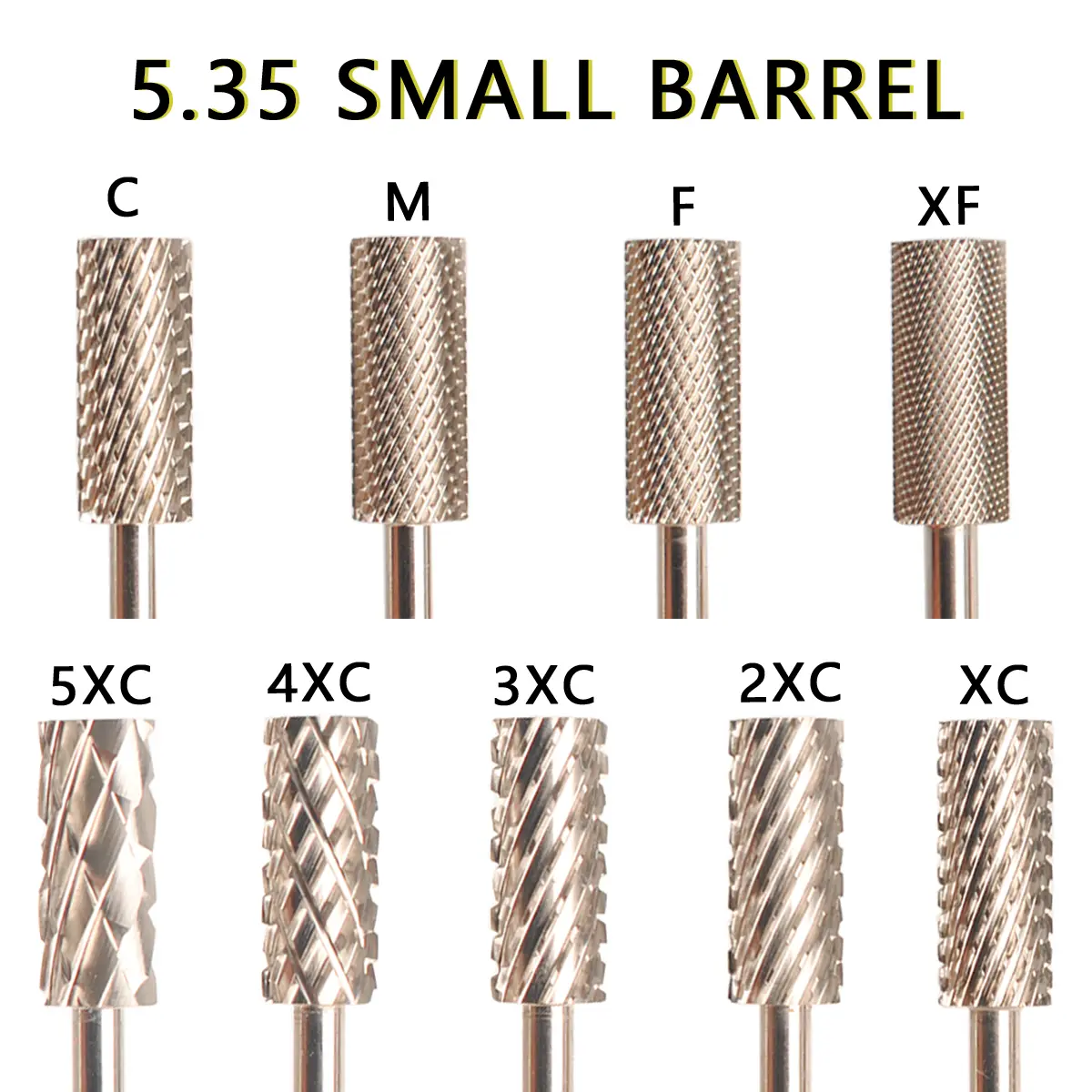 1pc Tungsten Steel Nail Polishing Bit, Nail Drill Bit, Pedicure Remover For Acrylic Gel,5XC-XF