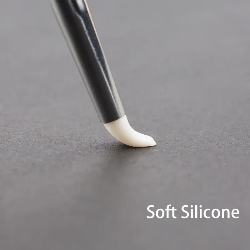 5 Pcs Shaping Silicone Brushes For Modeling Nail Art DIY Tool Silicone Nail Brush Carving Emboss Hollow Pottery Sculpture UV Gel