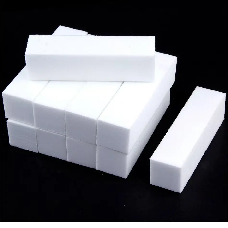10pcs Nail Files Buffer Block Set Manicure Pedicure Care Nail Art Buffing Sanding Polishing White Sponge Buffers Nail File Tools