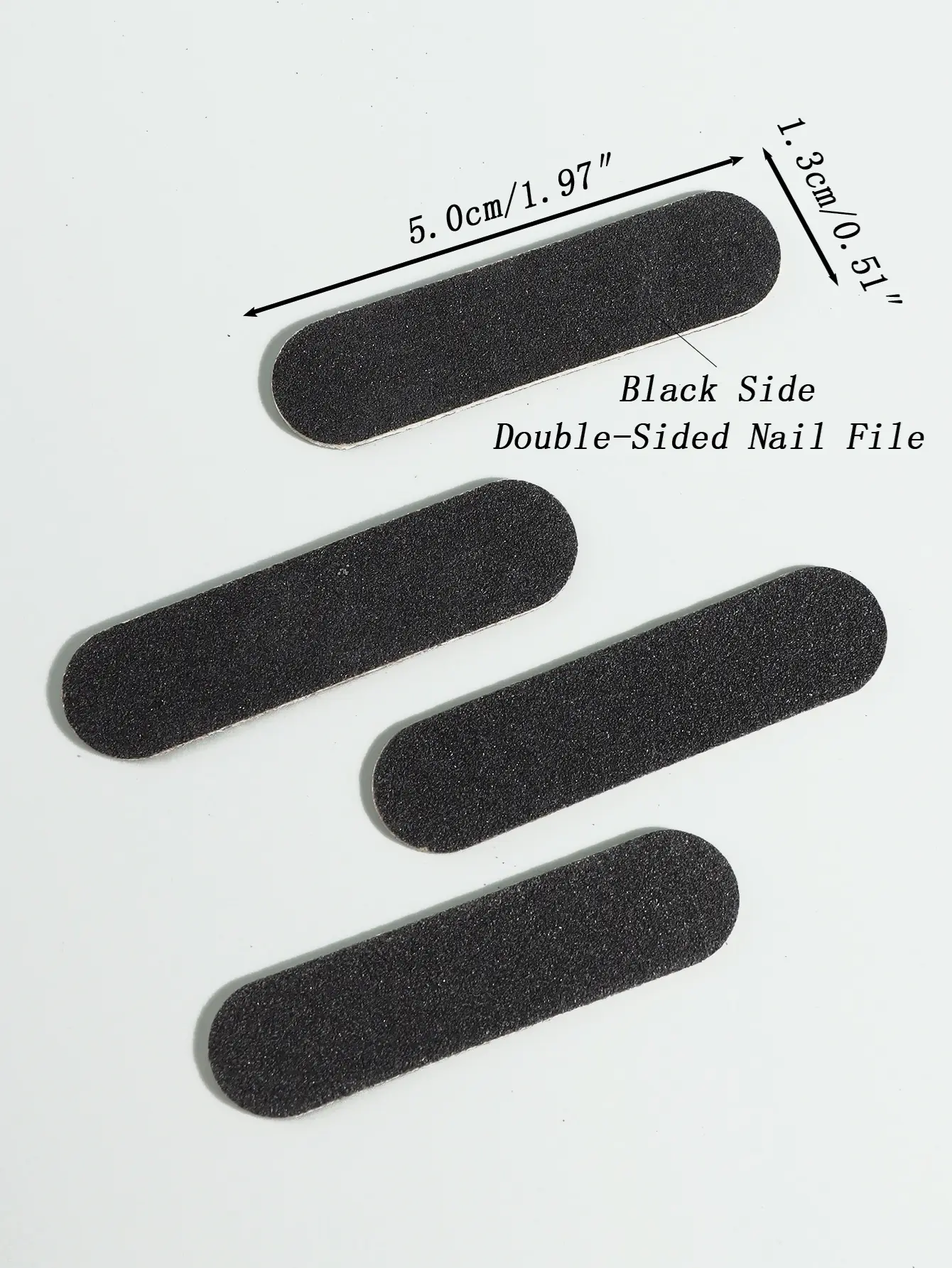 15 to 200 Pcs Mini Double Sided Black Nail Files Portable Disposable Emery Board Buffers for Nail Art Manicure and Pedicure
