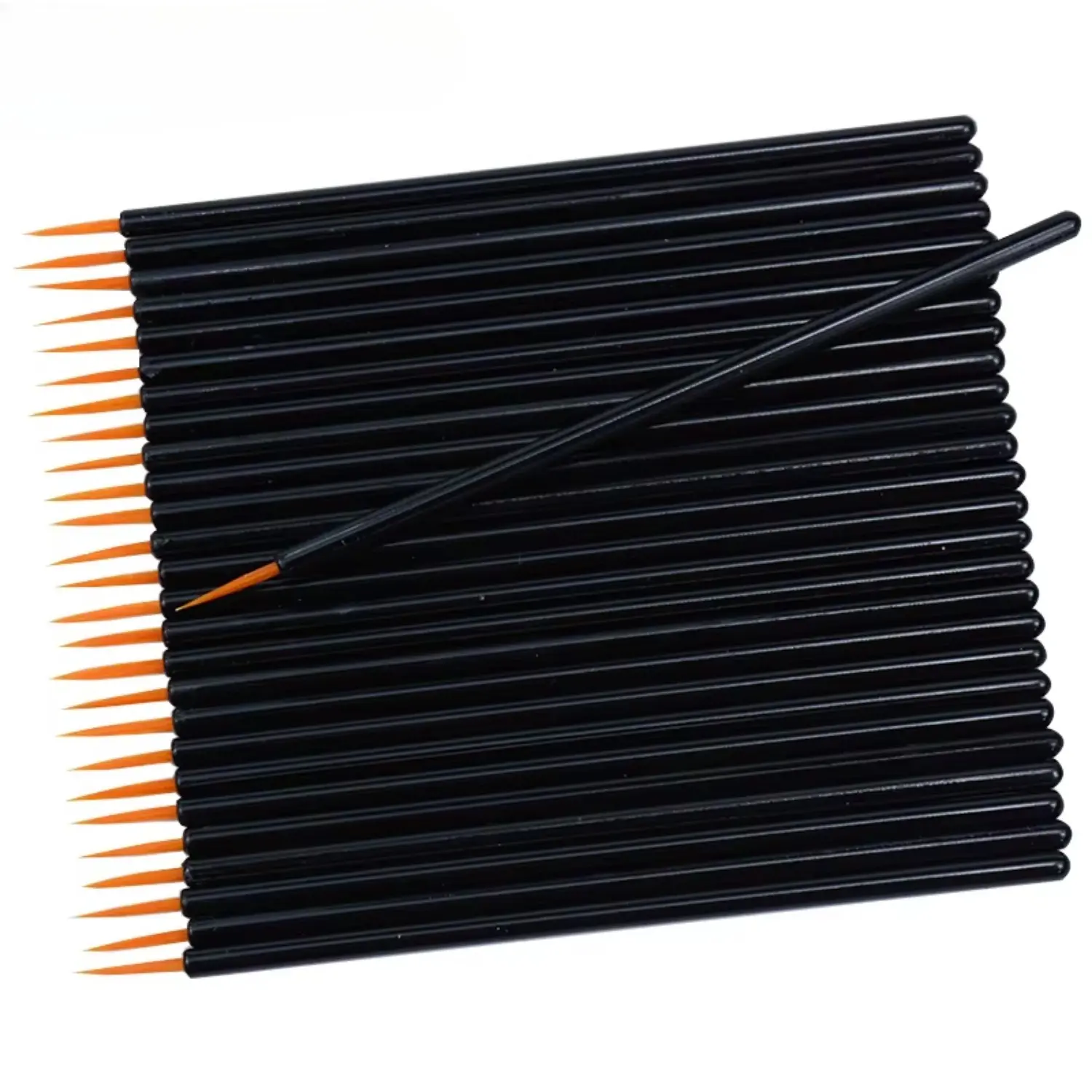 Reusable 50pcs/lot Gel Liner Nail Art Brushes Painting Pen Disposable  Eyeliner Beauty Eyeline Makup Tools