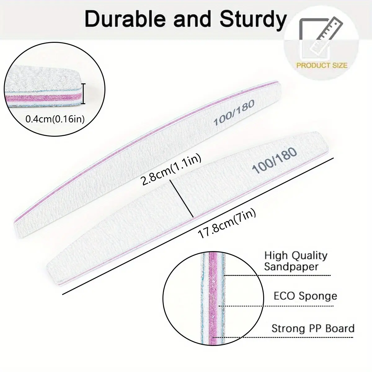 10Pcs/lot Nail Art 100/180 Grit Professional Files Buffer Sponge Block Brush Nail Scissors Kit With Cuticle Nipper Pushers Manic