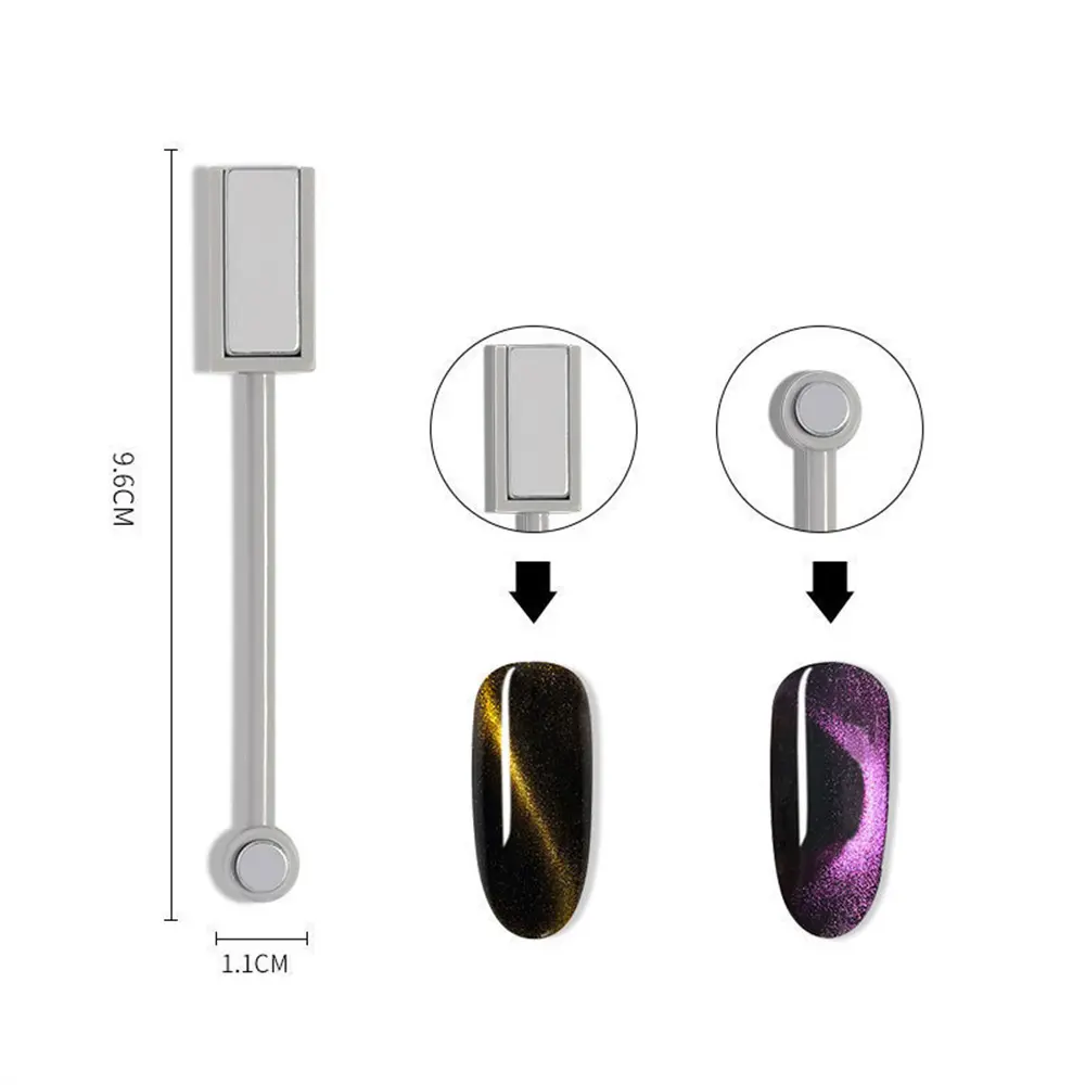 double head Nail Cat Eye Magnetic Rod stick Powerful Magnet Suitable for cat eye gel polish nail art Decoration tools  NAB051
