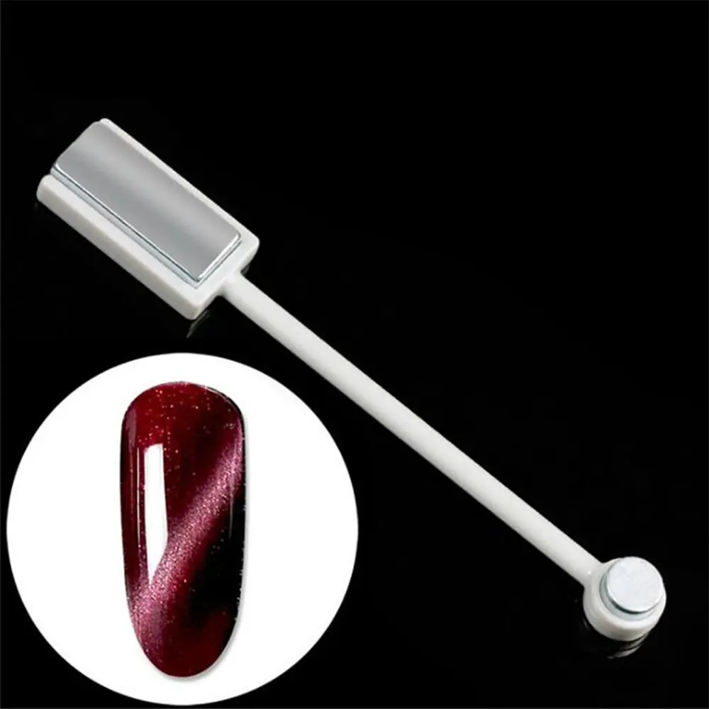 double head Nail Cat Eye Magnetic Rod stick Powerful Magnet Suitable for cat eye gel polish nail art Decoration tools  NAB051