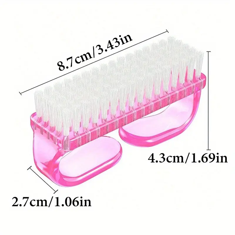4pcs set of multi-color manicure large nail polish glue horn brush cleaning brush plastic dust brush manicure tools