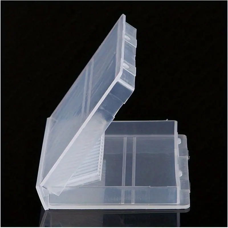 20 Holes Nail Drill Bits Storage Box Nail Grinding Head Holder Stand Display Cleanser Dustproof Cutter Manicure Organizer Stand