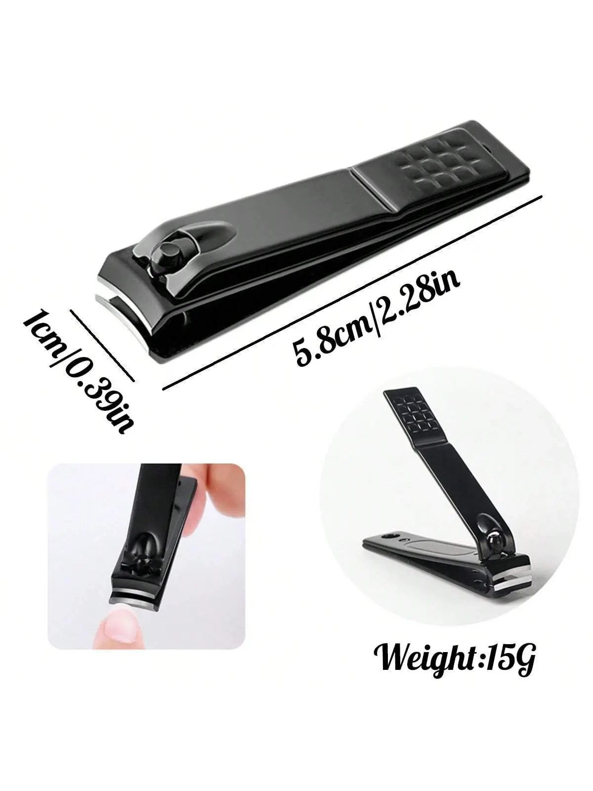 1/3/4pcs Nail Clippers Stainless Steel, Sharp Edge Fingernail And Toenail Clipper Cutter, Nail File, Thick Nail Trimmer
