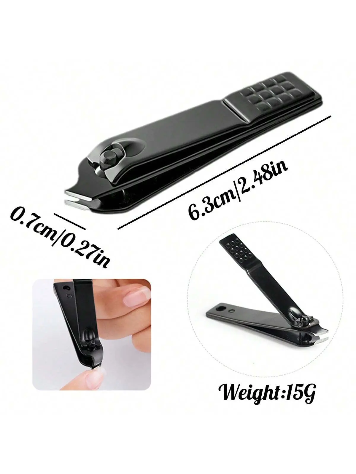 1/3/4pcs Nail Clippers Stainless Steel, Sharp Edge Fingernail And Toenail Clipper Cutter, Nail File, Thick Nail Trimmer