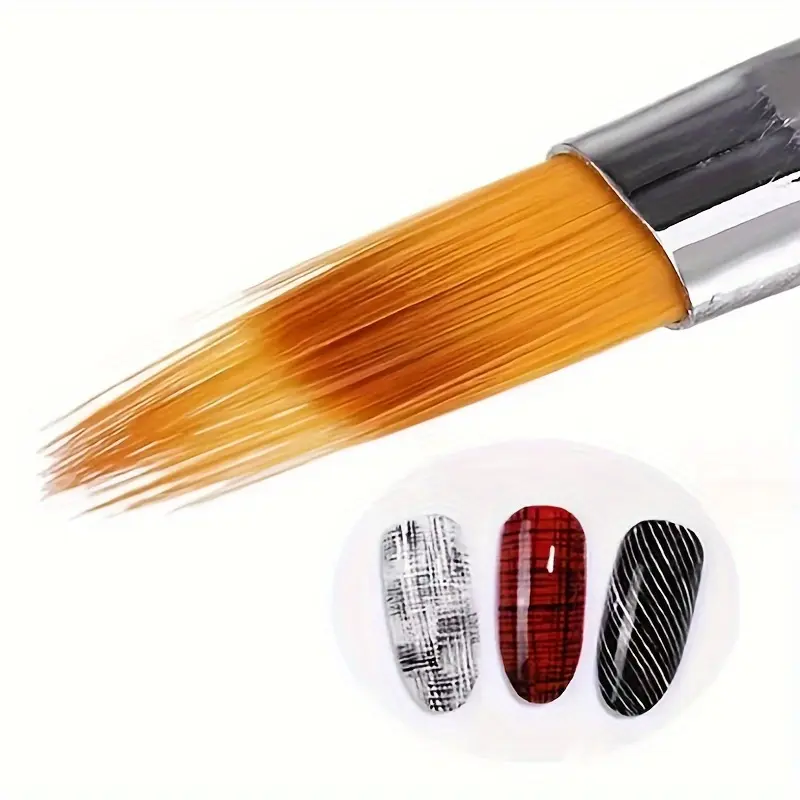 Soft Gradient Nail Brush Drawing Painting Nylon Hair DIY Gradient UV Gel Gradient Bloom Wood Handle Nylon Hair