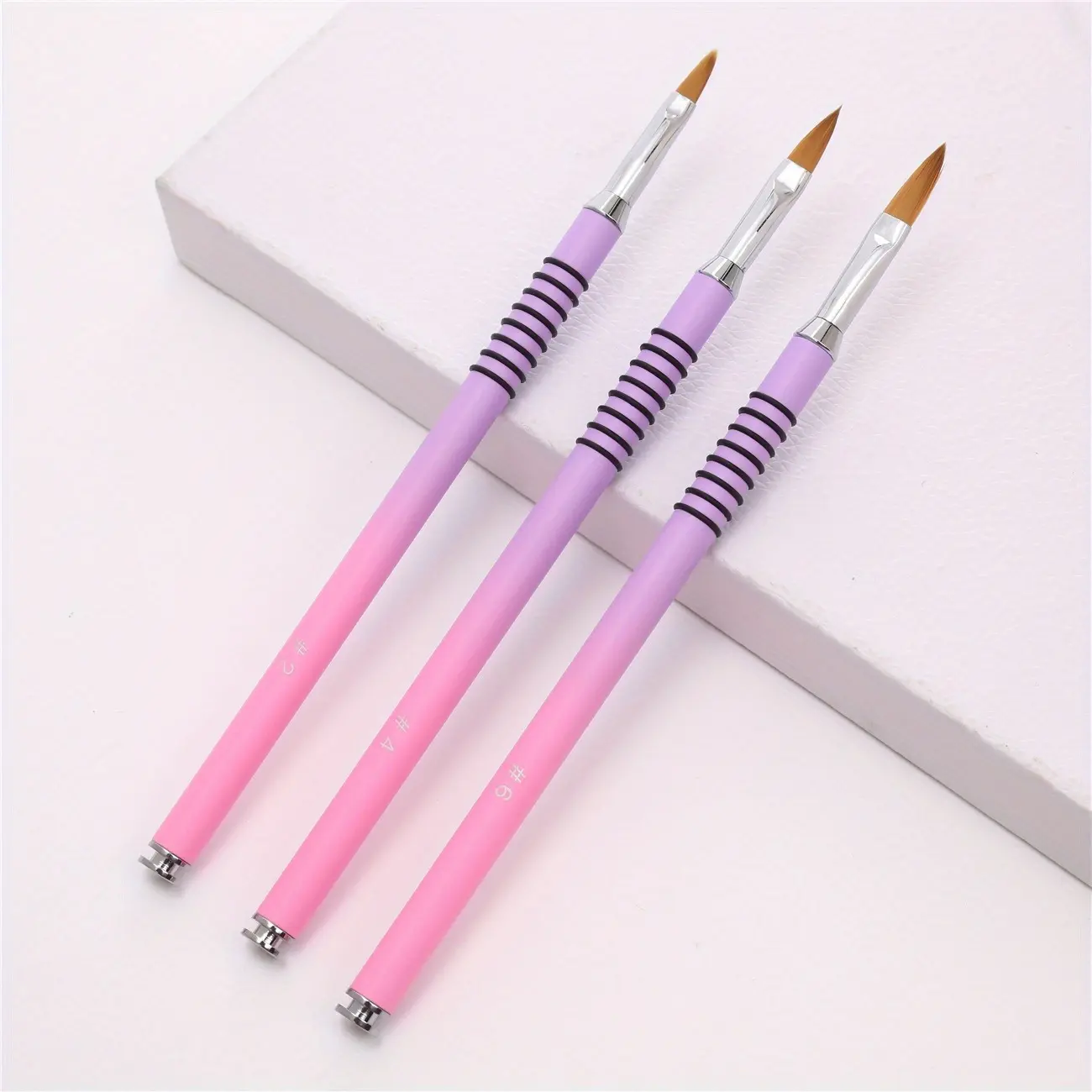 Profession Nail Art Acrylic Extension Builder Petal Flower Painting Drawing Brush Manicure Tools