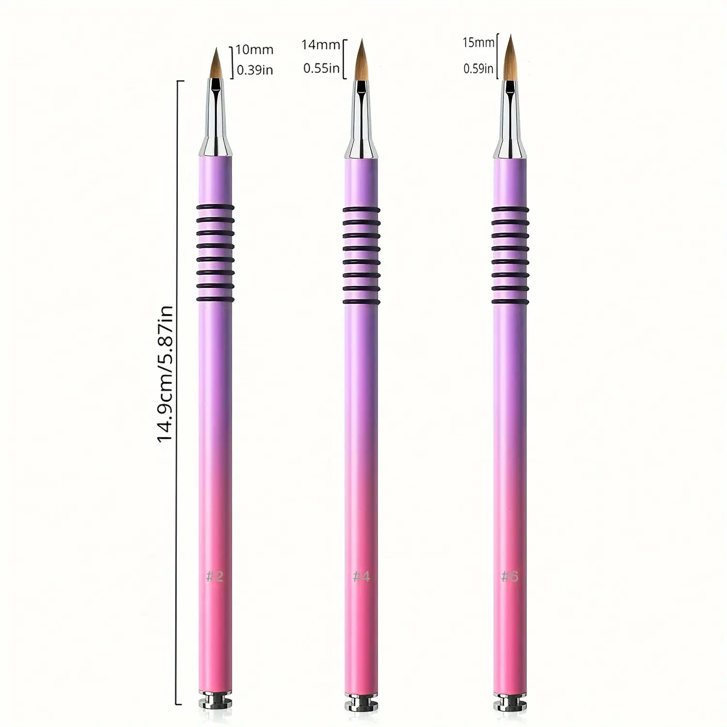 Profession Nail Art Acrylic Extension Builder Petal Flower Painting Drawing Brush Manicure Tools