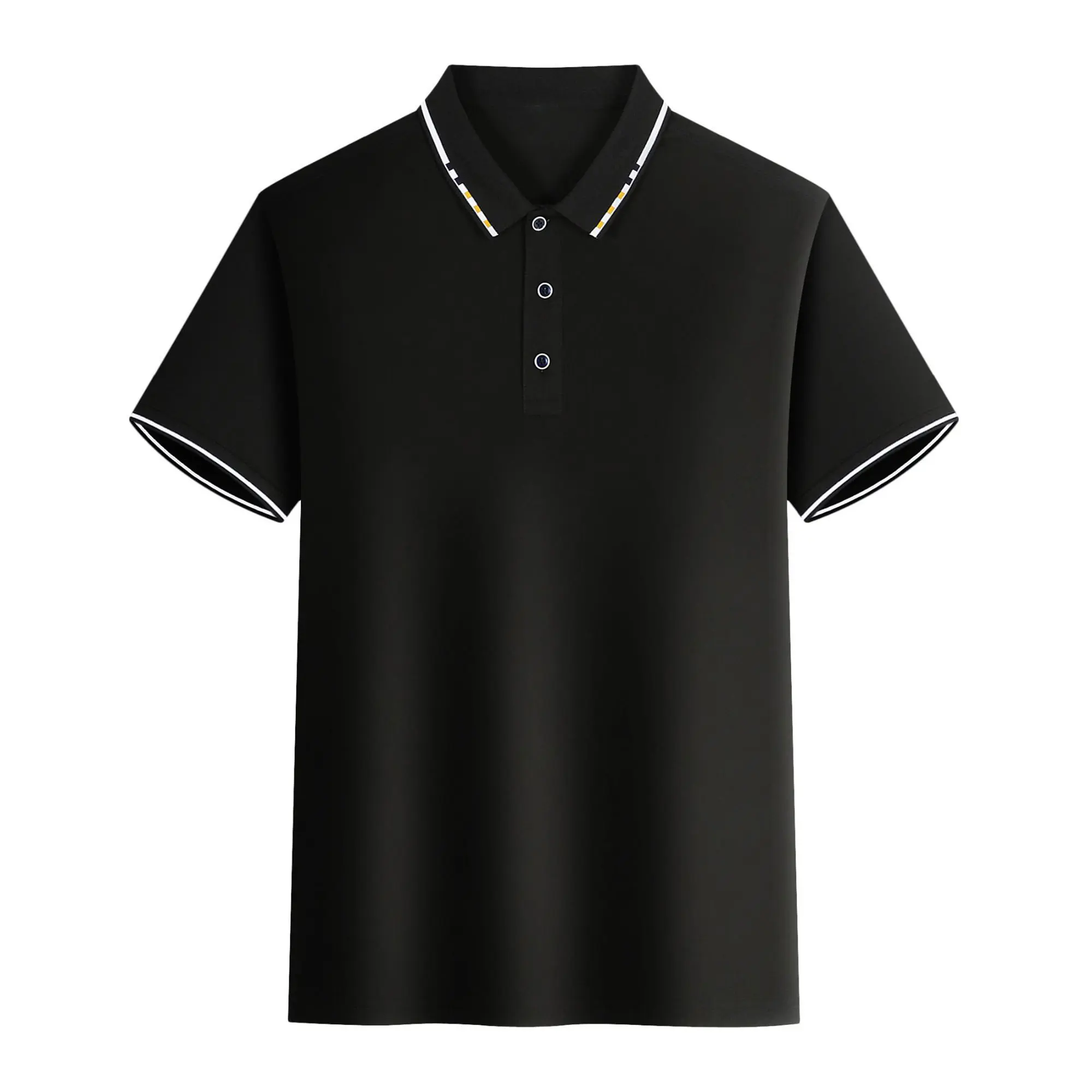 Men's new Polo shirt T-shirt summer men's short-sleeved intercolored lapel