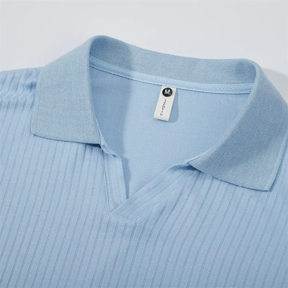 King Billion Cotton Long Sleeve T-Shirts Men T-shirt High Quality Slim V-neck Stripe Shirt Autumn Winter Male Top Tees Male