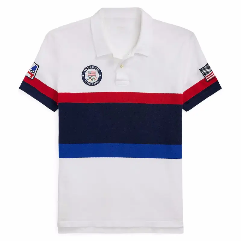 New Summer 2024 Polo Shirt With Lapel Collar And Short Sleeves Casual Luxury Brand Fashionable Golf Sports Men's Striped Tees