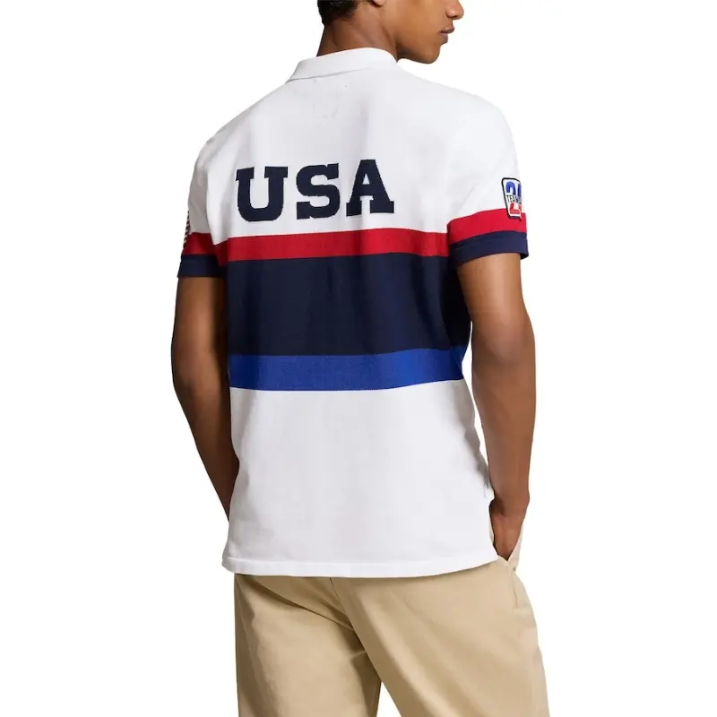 New Summer 2024 Polo Shirt With Lapel Collar And Short Sleeves Casual Luxury Brand Fashionable Golf Sports Men's Striped Tees