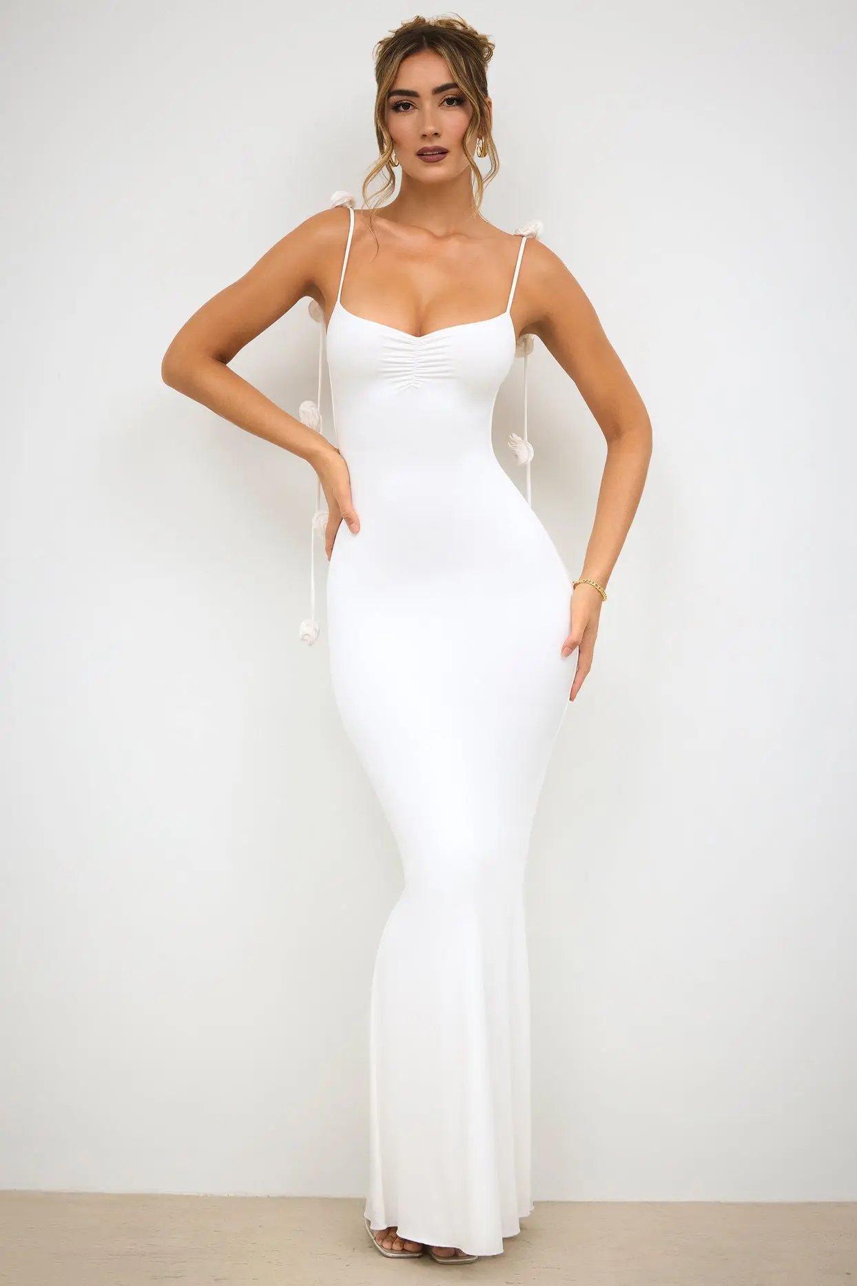 Mia Muse Women's Dresses All Seasons Elegant Solid Color Sleeveless Sweetheart Neck Wrap Maxi Evening Formal Dresses