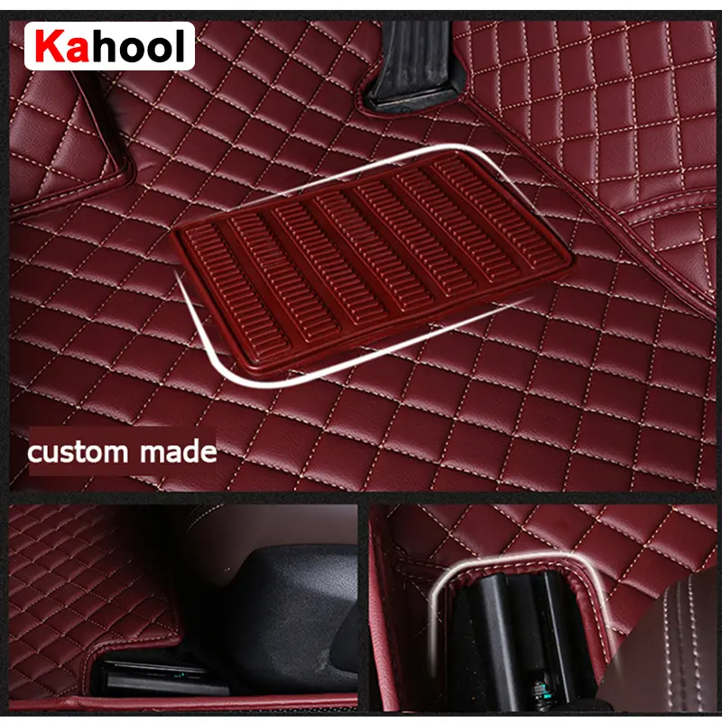 KAHOOL Custom Car Floor Mats For KIA Stonic 2017-2023 KX1 Auto Carpets Foot Coche Accessorie