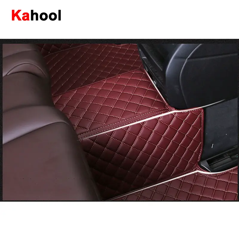 KAHOOL Custom Car Floor Mats For KIA Stonic 2017-2023 KX1 Auto Carpets Foot Coche Accessorie