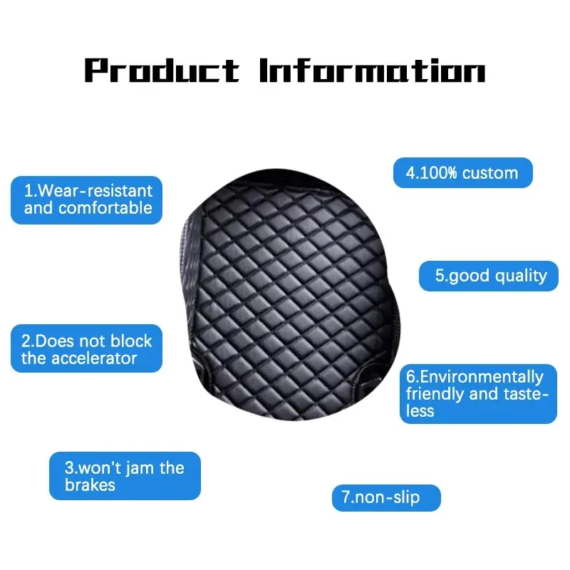 For Ford Ranger 2023 2022 2021 2020 2019 2018 2017 2016 2015 2014 2013 2012 Car Floor Mats Auto Interior Waterproof Carpets