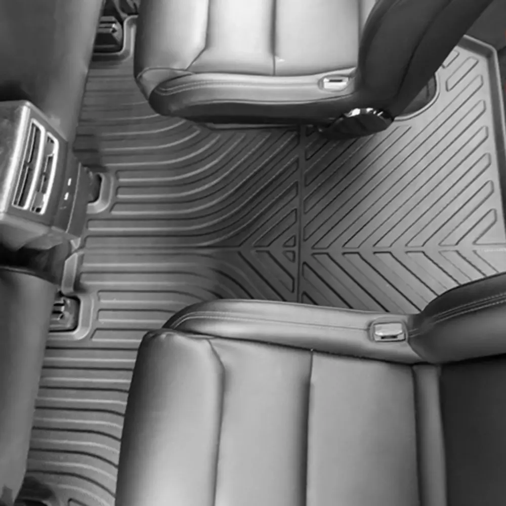 For Tesla Model X 2016-2020 TPE Floor Mats,5/6/7 Seater All Weather Waterproof Anti-Slip Trunk Liners Interior Accessories