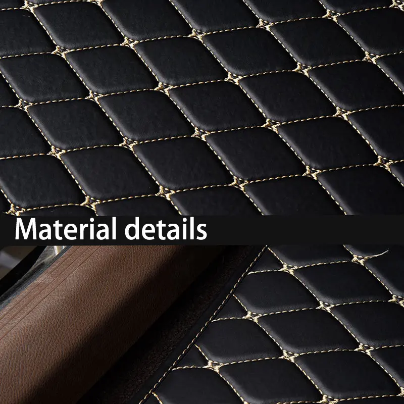 5Pcs Car Floor Mats PU Leather Waterproof Auto Foot Pad Protector pads Fashion Universal Car Carpet Cushion For All Seasons