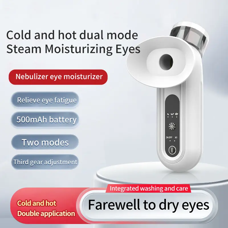 Hot Cold Compress Eye Steamer Relieve Fatigue Dry Eyes Moisturizing Heating Face Eye Massager Mask Humidifier Mist Nano Sprayer