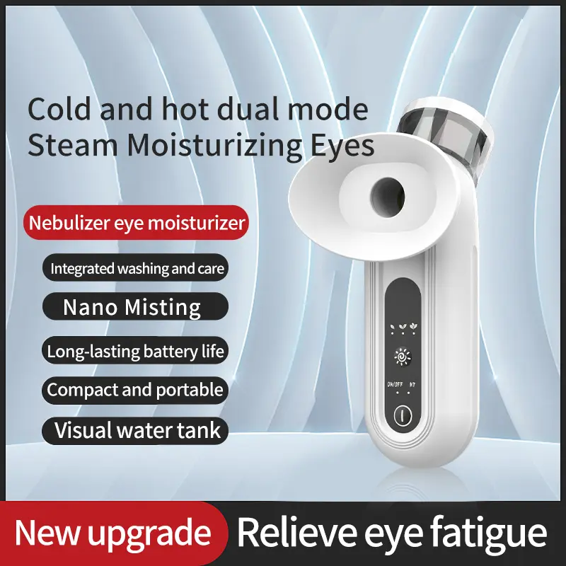 Hot Cold Compress Eye Steamer Relieve Fatigue Dry Eyes Moisturizing Heating Face Eye Massager Mask Humidifier Mist Nano Sprayer