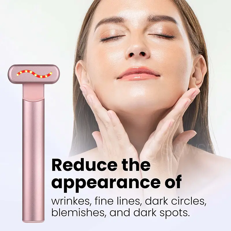 EMS Eye Vibration Massager Wand Facial Beauty Tool for Removing Wrinkles Dark Circles Pockets - Skin Care Device